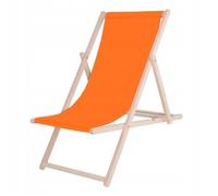 Transat de Jardin - SPRINGOS - Chaise longue pliable - Bois de hêtre - Réglable 3 positions - 120 kg