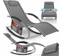 Transat de jardin | Transat relax | Fauteuil à bascule | Mobilier de jardin | Chaise de jardin | Transat | Fauteuil à bascule | Fauteuil relax ergonomique | Coussin pour la tête | Résistant aux intemp