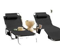 Transat, design ergonomique, portable et durable, couleur noire