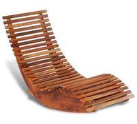 Transat en bois d'acacia, transat berceau, transat de jardin, transat en bois, chaise longue, transat de plage, idéal pour le jardin, la terrasse et le sauna. Design rétro. Dimensions : 149 x 60 x 86