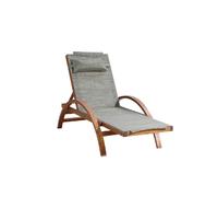Naari transat en bois et toile pvc gris olive