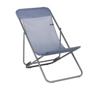 Transat Jardin Pliable - Chilienne Multi-positions : Largeur 52 Cm - Transatube 2 - Batyline® Iso - Bleu Ocean - Lafuma Mobilier