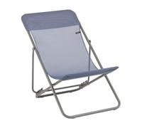 Transat Jardin Pliable - Chilienne Multi-positions : Largeur 58 Cm - Maxi Transat - Batyline® Iso - Bleu Ocean - Lafuma Mobilier