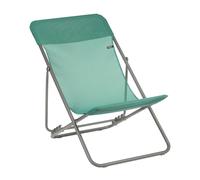 Transat Jardin Pliable - Chilienne Multi-positions : Largeur 58 Cm - Maxi Transat - Batyline® Iso - Vert Chlorophylle - Lafuma Mobilier