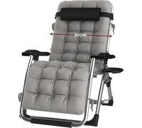Transat pliable, chaise longue avec housse, transat de jardin, fauteuil relax pour pause déjeuner, capacité de charge de 240 kg, dossier réglable, chaise de jardin, ergonomique et respirante (argenté)