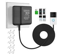 Transformateur d'Alimentation pour Sonnette 24V 500mA | Adaptateur Secteur pour Vidéo Doorbell - Accessoire Smart Home Compatible avec Ring (8M)