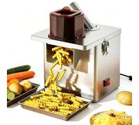 Transformateur de légumes commercial, trancheuse, découpeuse et râpe électrique multifonction, coupe-frites ondulé, acier inoxydable, capacité de 80-150 kg/h pour usage domestique