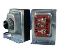Transformateur de porte monophasé 8 V/16 V/24 V, transformateur d'alimentation avec double enroulement pour sonnette, entrée CA 100-240 V, blindage pour un fonctionnement silencieux, boîtier en métal