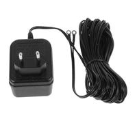 Transformateur de Sonnette Pratique 24v 9w, Alimentation Stable pour Maison | Adaptateur Mural Noir en Plastique, Câble Long 5/8m, Bouton Sonnette Filaire Exterieur