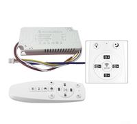 Transformateur d'intensité de puissance LED 24-80 W x 2 avec télécommande sans fil 2,4 G pour bandes lumineuses LED prenant en charge plusieurs zones d'éclairage