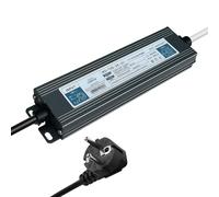 Transformateur LED 24 V 100 W, étanche IP67 4,16 A pour l'extérieur, étanche, avec prise, bloc d'alimentation à découpage, transformateur AC 230 V vers DC 24 V, tension constante compacte et fine
