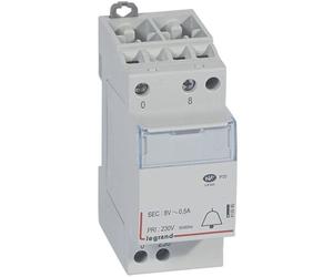 Transformateur Modulaire Pour Sonnerie 230v Vers 8 V 4va 2 Modules Legrand 413090