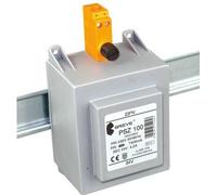 Transformateur monophasé PSZ 100 230/24V IP30 pour rail DIN TH-35 En boîtier avec protection