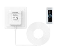 Transformateur sonnette 24V/500mA blanc 8m pour Ring Video Doorbell | Alimentation secteur 24V/500mA pour sonnette Ring, installation simple et rapide, sécurité optimale