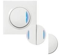 Transformeur réversible lumineux Dooxie One - 1 poste - 250V - Livré avec plaque et griffes - Blanc blanc G