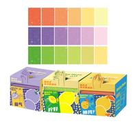 Translucent Sticky Notes 105 Sheets - Animal Fruit Square Pull Out | Shimmer Sticky Tabs Memo Pad for Book Annotation Journal Planners School Office Classroom