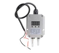 Transmetteur de pression du vent, affichage numérique, composant électronique, capteur de pression différentielle 4 20mA DC24V pour ventilateur d'extraction, CVC (0.2Kpa)