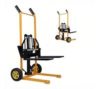 Transpalette Manuel hydraulique | Gerbeur 200 kg | Levage 900 mm | Fourches réglables | Chariot élévateur pour entrepôt & Atelier