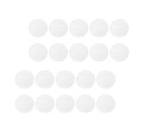 Transparent Cache-badge pour Badges 20 Pièces en PVC Rond 55mm | Étui Rigide Lisse, Rangement et Présentation de Pièces, Compatible Badges et Médailles