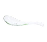 Transparent Cuillère à Dessert en Verre Résistante à Chaleur | Design Élégant Moderne, pour Porridges, Boissons Chaudes, Dégustation, Service de Table, Fêtes et Restaurants