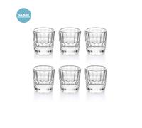 Transparent ENSEMBLE DE 6 VERRES EN VERRE "VANITY GLASS"