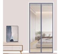 Transparent EVA Magnétique Rideau de Porte Isolant Thermique, Isolant Anti Froid Porte Entrée, Rideau de Climatisation Fermeture Automatique Sans Percage (70×200cm)