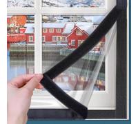 Transparent Film Isolant Autocollant pour Fenêtre pour l'hiver,Isolation Thermique Kit de Film D'isolation de Fenêtre,Anti Froid Découpe DIY de Survitrage Thermo Cover (120x150cm)