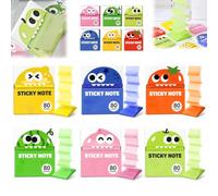 Transparent Glitter Sticky Notes 480 Sheets See-Through Memo Tabs (6PCS)