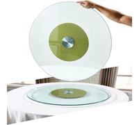 Transparent Plateau De Service Pour Cuisine Plateau Tournant Table À Manger | Lazy Susan 70 80 90cm Assiette De Service Plateau Rotatif Rond Pour Plateau De Table Salle À Manger(80CM/31in)