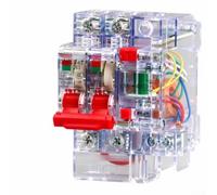 Transparent pour disjoncteur 1p 6A-63A avec fuite surcharge | Boîtier transparent pour surveillance, protection contre les surcharges et les courts-circuits, détection de fuites
