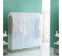 Transparent Rack de vêtements sur pied en plastique, Housse de protection contre la poussière, Cintre de séchage, Housse de rangement des vêtements, Résistant à la poussière et à l'humidité, Transpare