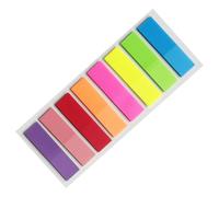 Transparent Sticky Tabs - PET Fluorescent Page Markers | 8 Color Index Flag