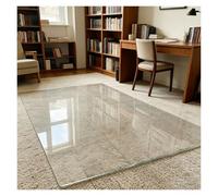 Transparent Tapis Cuisine, Tapis Exterieur Terrasse, Imperméable Et Antidérapant, De Sol en Plastique Vinyle Protecteur, Convient À Différents Types De Meubles(3mm,140cmx200cm)