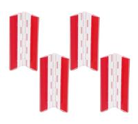 Transparente Charnière Adhésive 4 Pièces en Acrylique | Fixation Discrète à Double Face, Installation Rapide, Usage DIY et Vitrines de Vente