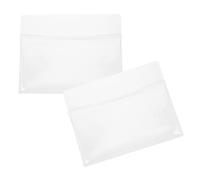 Transparente Pochette Magnétique A4 en PVC 2 pièces pour Tableau blanc | Aimant Souple, Ouverture Extra Large, Accès D’Une Main, Réutilisable, Protège les Feuilles, Usage École ou Bureau