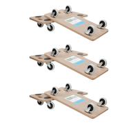 Transportroller Pour Meubles Et Chiens, 6er Set, MDF, 200 Kg, Roller Brett