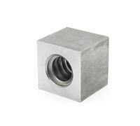 Trapèze Écrou Filetage evkm 10 x 2 droite acier, carré sw17l15