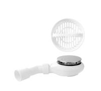Trapflex Kit - Set pour receveur de douche - pop up système d'écoulement VIEGA Tempoplex 6963 + Couvercle chromé Ø 90 mm + Lubrifiant sanitaire + Tamis à cheveux