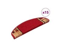 Trapmatten zelfklevend 15 st 65x21x4 cm rood322410