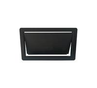 Trappe à Déchets Encastrable en acier avec revêtement en poudre 350 mm × 200 mm | Noir | Idéal pour cafés, restaurants, bureaux et magasins.