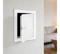Trappe D'accès Au Plafond Blanche, Trappe De Visite Trappe D'accès Encastrée Pour Plomberie, Conception À Poignée Rotative, Porte D'inspection De Plomberie Pour Murs(9.8x9.8in(25x25) cm)