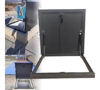 Trappe d'accès de toit résistante aux intempéries 50 x 50 cm avec protection contre la pluie, porte de toit durable pour une entrée de toit sécurisée, parfaite pour les fenêtres de toit et les points