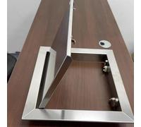 Trappe d'accès en Acier Inoxydable, Couvercle de Panneau d'inspection électrique à Verrouillage Tactile, Panneau de Porte d'accès Utilitaire renforcé pour Montage sur cloison sèche (15 x 30