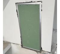 Trappe D'accès Pour Cloisons Sèches, Porte D'inspection À Cadre Aluminium Avec Couvercle En Plâtre,Peignable,Trappe Amovible Pour Plomberie,Ouverture De Service Murale Et Plafond(32x75in(800x1900mm))