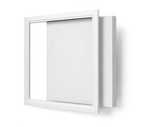 Trappe d'Accès Universelle en Aluminium pour Mur Plafond Sol - Panneau d'Inspection Blanc Mat Poussoir avec Plateau Amovible Galvanisé, 15x15 à 60x60 cm white 50×50 cm