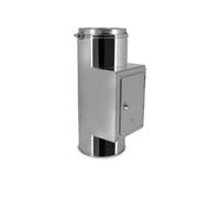 Trappe de ramonage en inox I Accessoires pour conduit cheminée et poêle I ø 150 mm I Isolation optimale à double paroi I Oskar