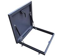 Trappe de Toit en Acier galvanisé 65x65 cm - Couvercle d'accès Durable pour Montage sur terrasse - Fenêtre de Toit étanche aux intempéries pour Un accès et Une ventilatio