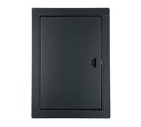 Trappe de Visite 10x15cm, pour Inspection - en Métal, pour Inspection, Horizontal et Vertical - Graphite, Bouton Pression, ADGO