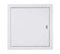 Trappe de Visite 20x20cm, pour Inspection - en Métal, pour Inspection, Montage Horizontal et Vertical - Blanc, Bouton Pression, ADGO