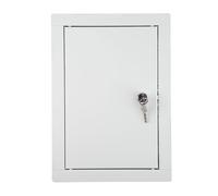 Trappe de Visite 30x60cm, pour Inspection - en Métal, pour Inspection, Montage Horizontal et Vertical - Blanc, avec Serrure, ADGO